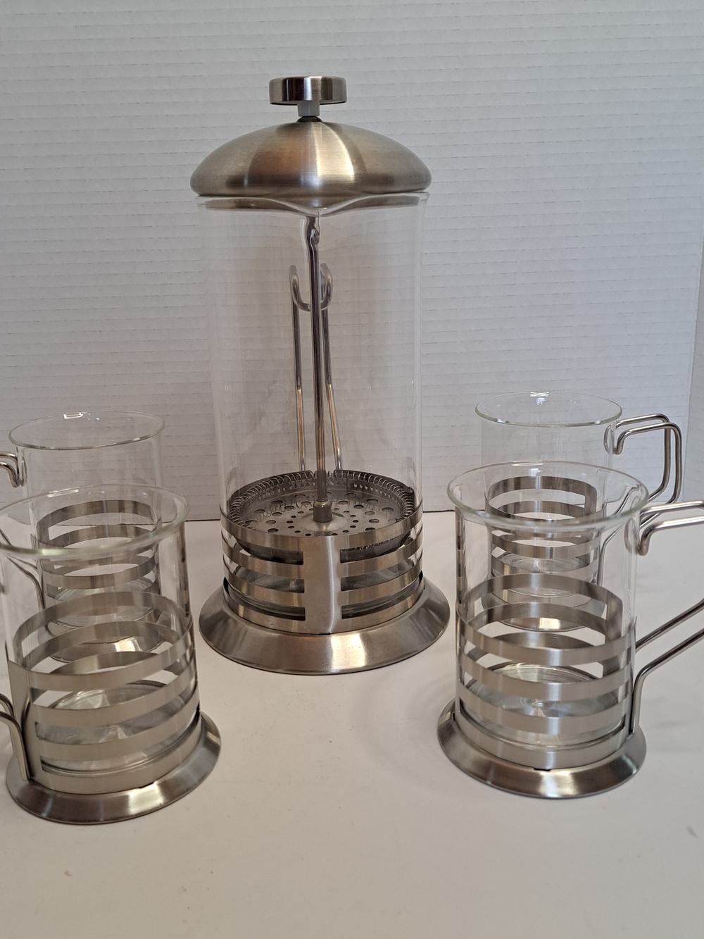 Primula French Coffee Press made of Stainless Steel & Glass with 4 Cups